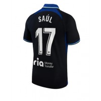 Fotbalové Dres Atletico Madrid Saul Niguez #17 Venkovní 2022-23 Krátký Rukáv